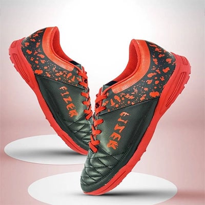 VECTOR X FIZER FOOTBALL SHOES FOR MEN BLACK-RED